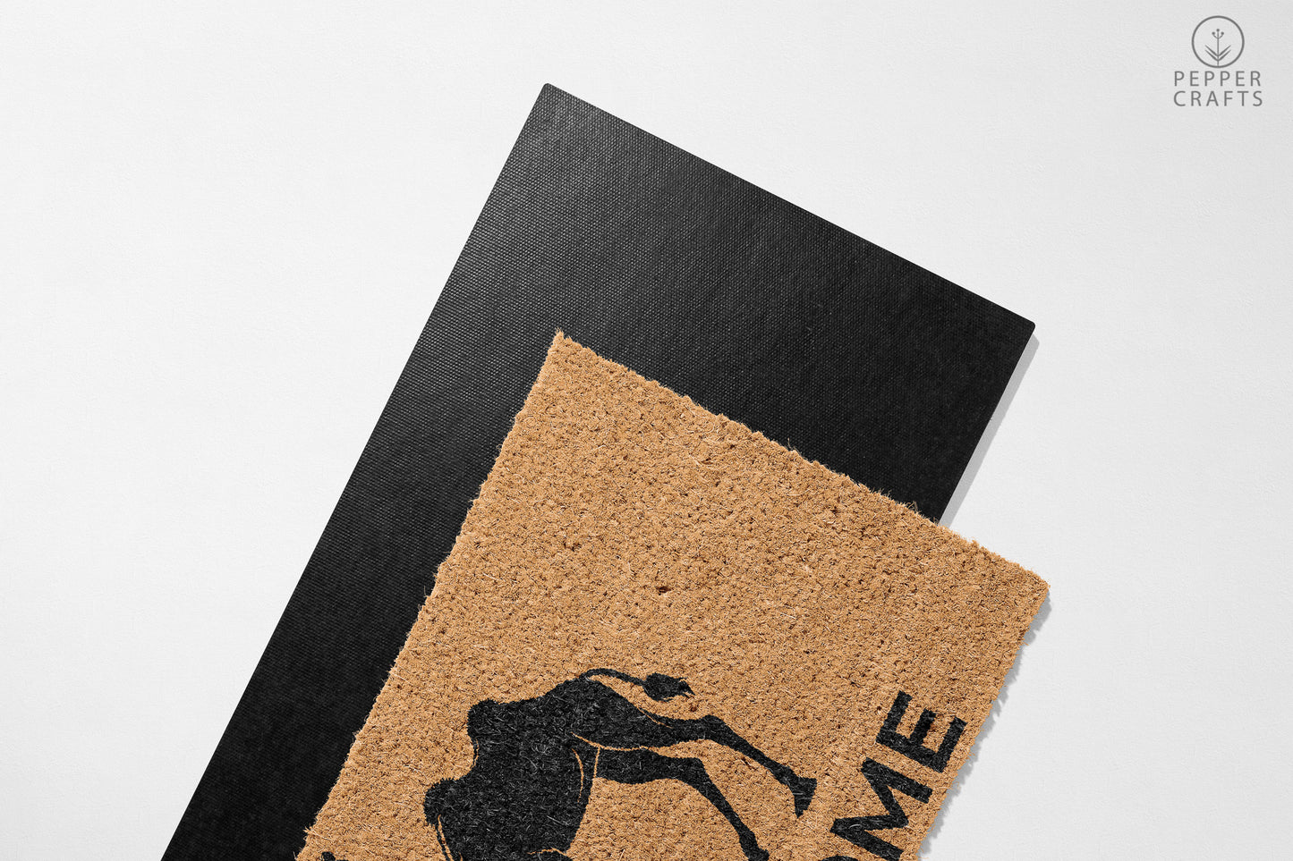 Pepper Crafts Camel Coir Doormat – Stylish & Durable Welcome Mat for Animal Lovers (30" x 18") - peppercrafts