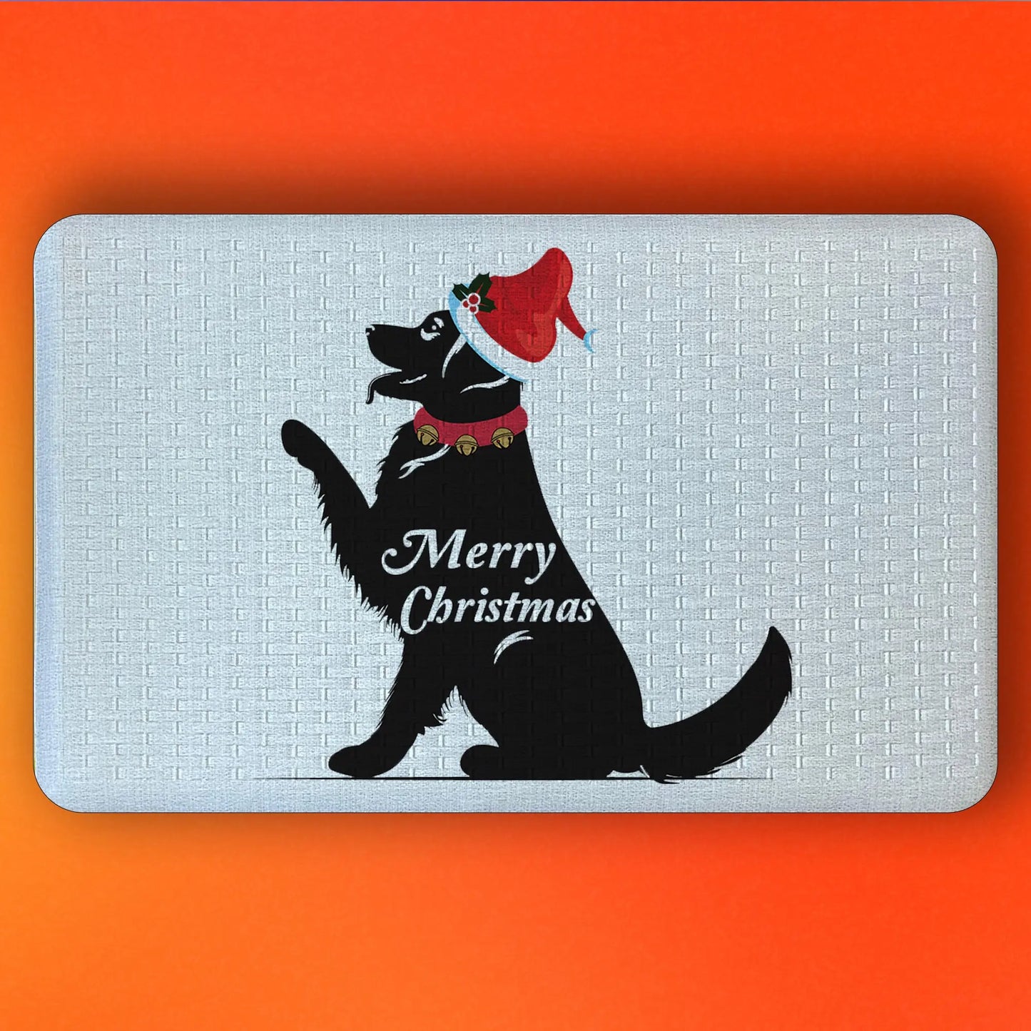 🎄 Merry Christmas Dog – Festive Cushion Comfort Doormat 🐶 - peppercrafts