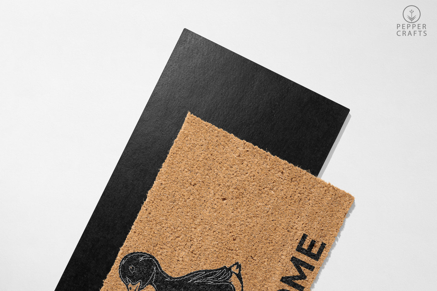 Pepper Crafts Duck Coir Doormat – Stylish & Durable Welcome Mat for Animal Lovers (30" x 18") - peppercrafts