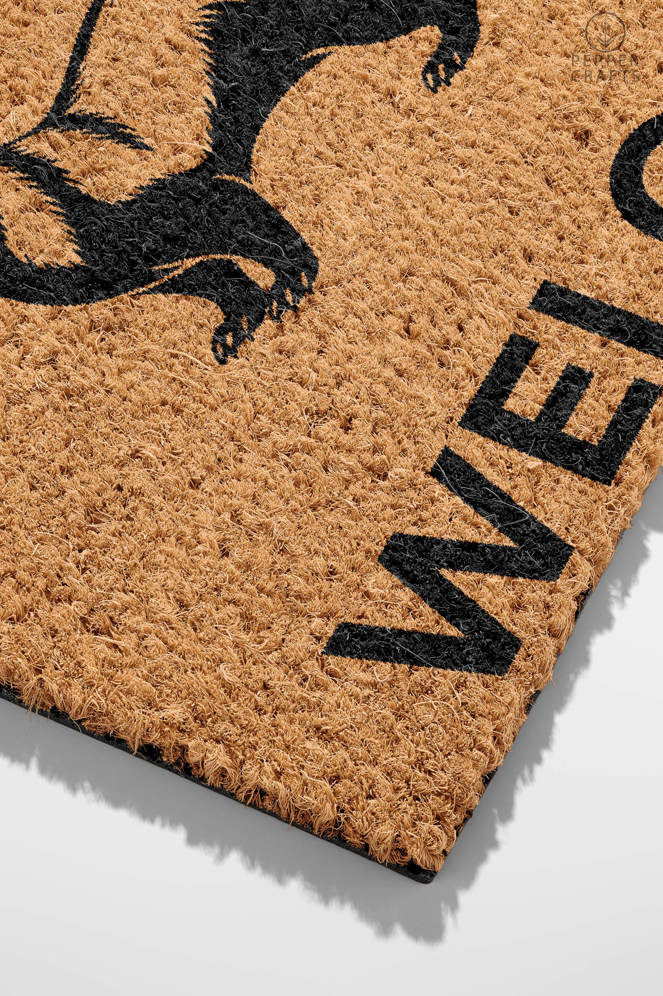 Pepper Crafts Ferret Coir Doormat – Stylish & Durable Welcome Mat for Animal Lovers (30" x 18") - peppercrafts