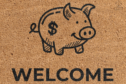 Pepper Crafts Finance Pro Coir Doormat – Stylish & Durable Welcome Mat for Professionals (30" x 18") - peppercrafts
