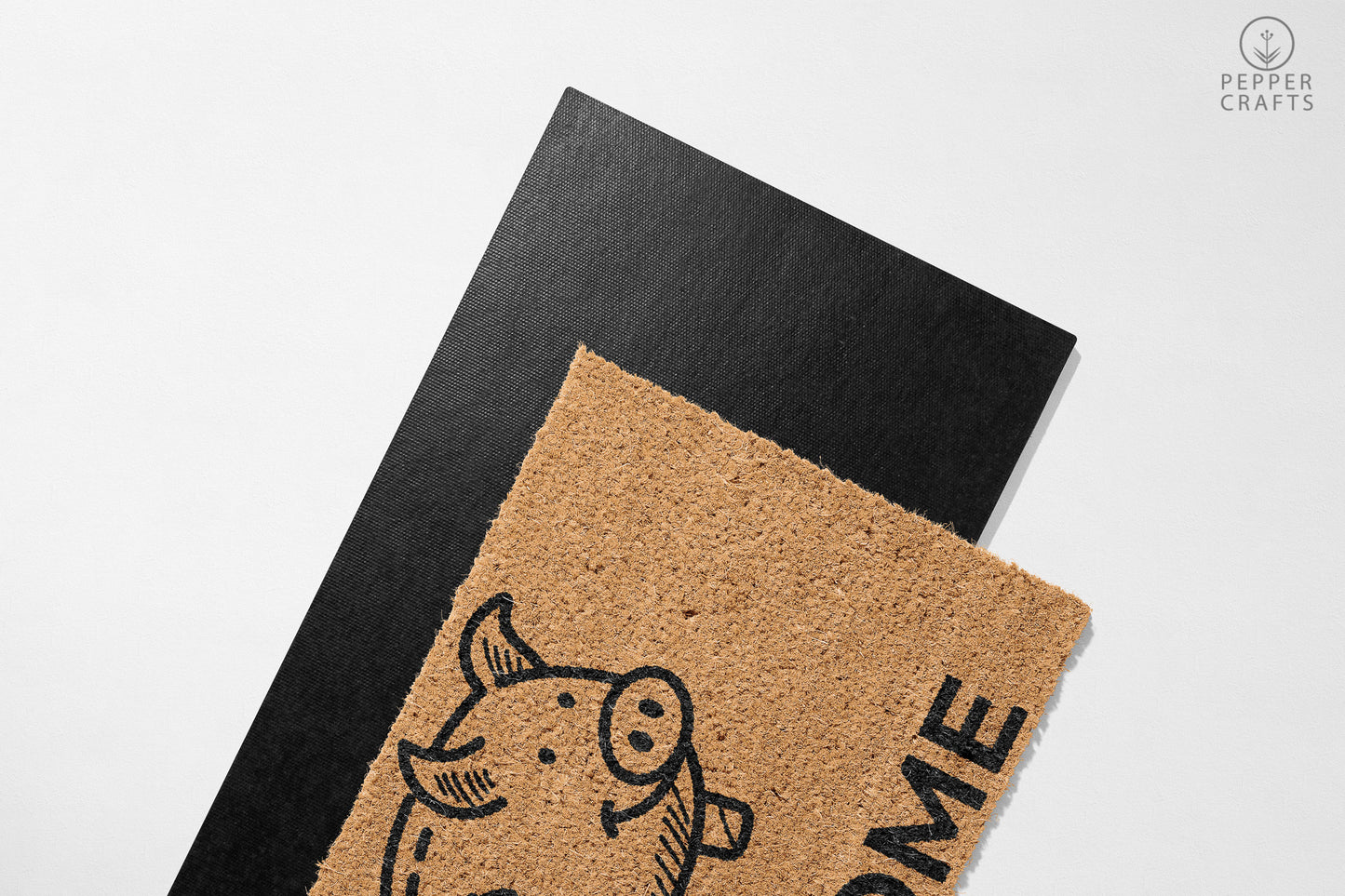 Pepper Crafts Finance Pro Coir Doormat – Stylish & Durable Welcome Mat for Professionals (30" x 18") - peppercrafts