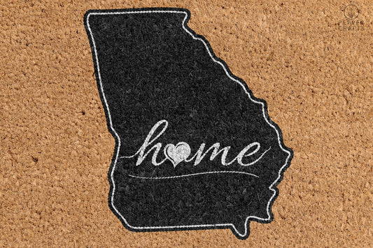 Pepper Crafts Georgia Coir Doormat – Stylish & Durable Welcome Mat for State Pride (30" x 18") - peppercrafts
