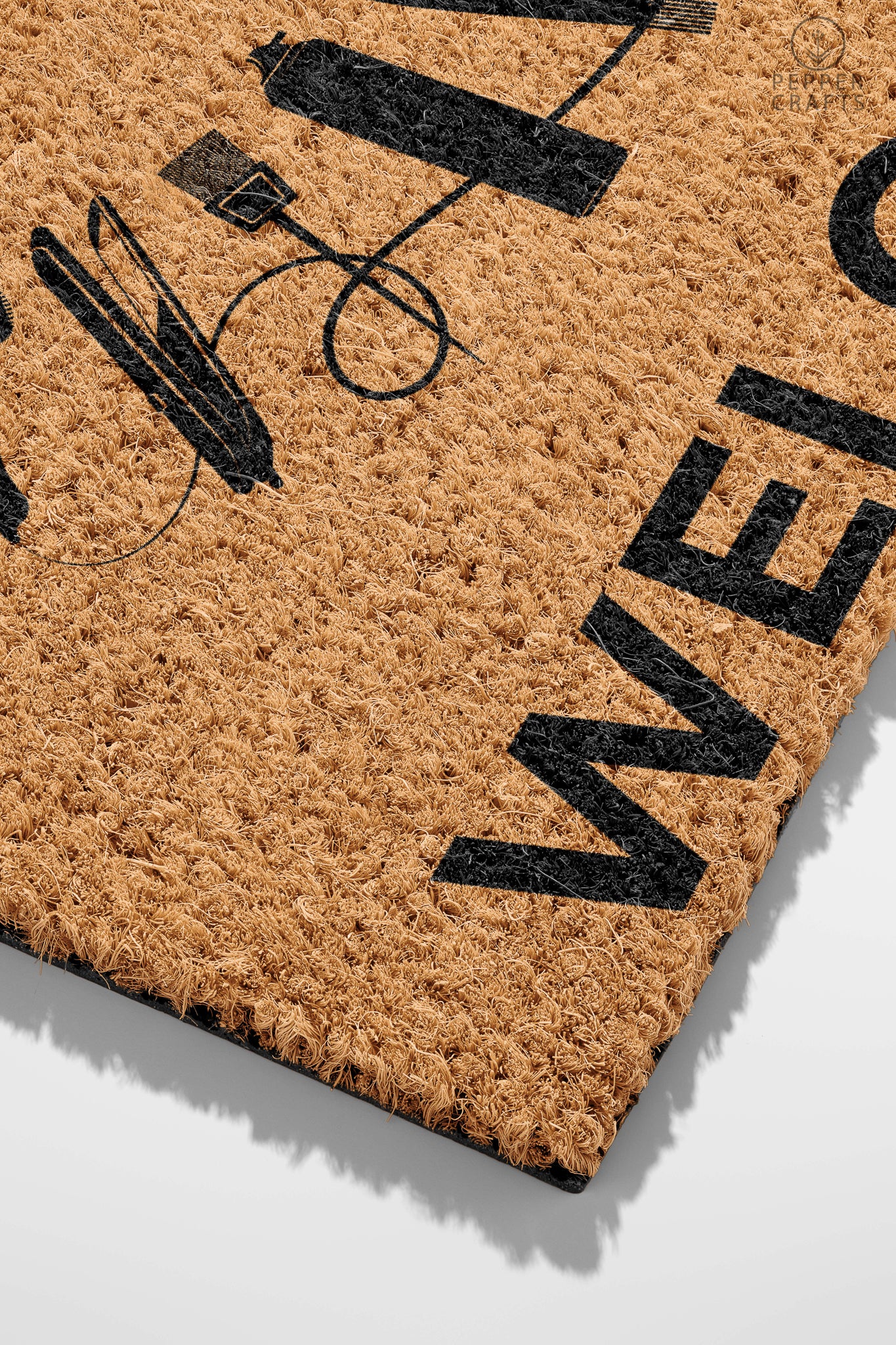 Pepper Crafts Hairstylist Coir Doormat – Stylish & Durable Welcome Mat for Professionals (30" x 18") - peppercrafts