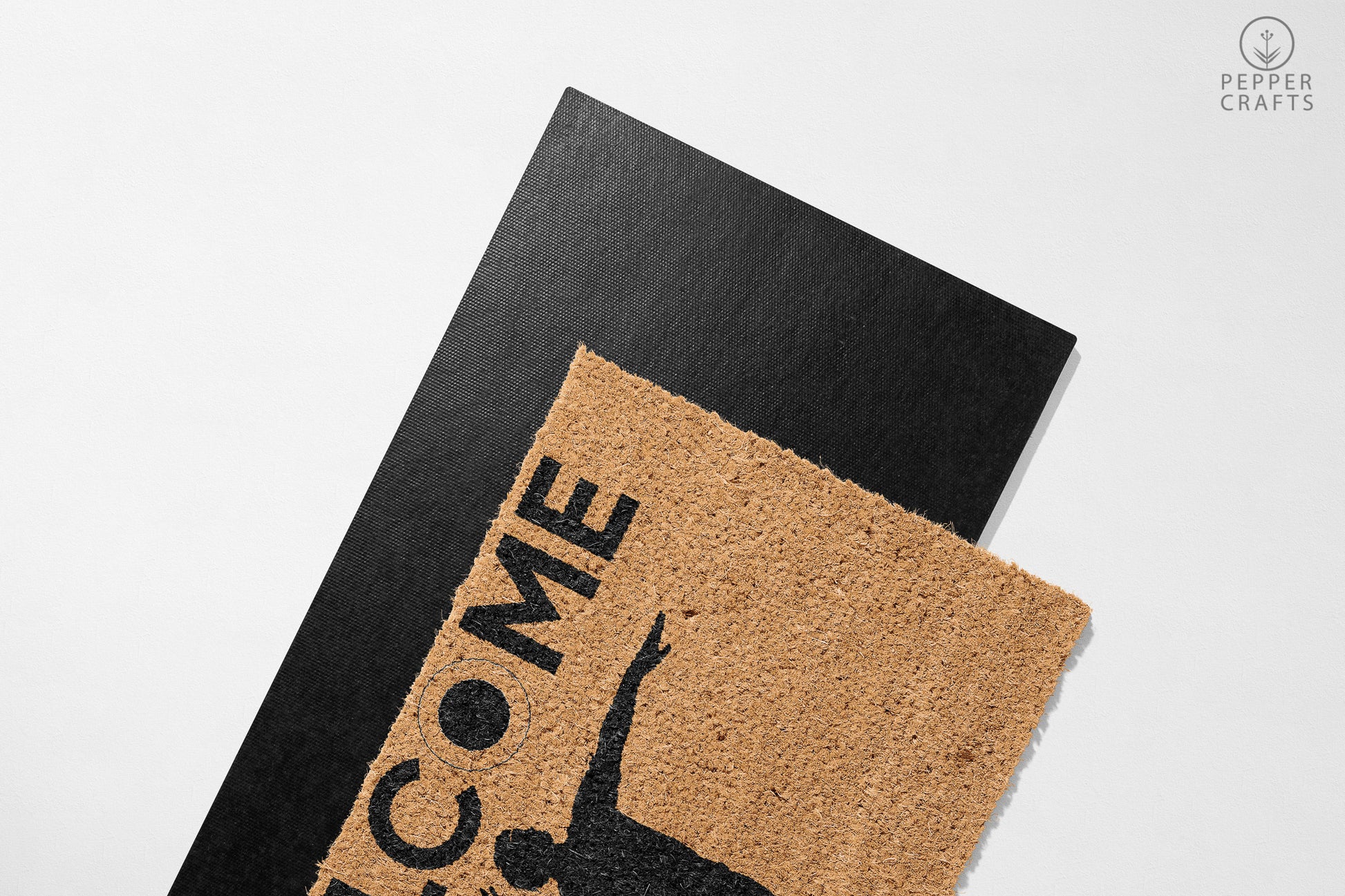 Pepper Crafts Handball Coir Doormat – Stylish & Durable Welcome Mat for Sports Fans (30" x 18") - peppercrafts