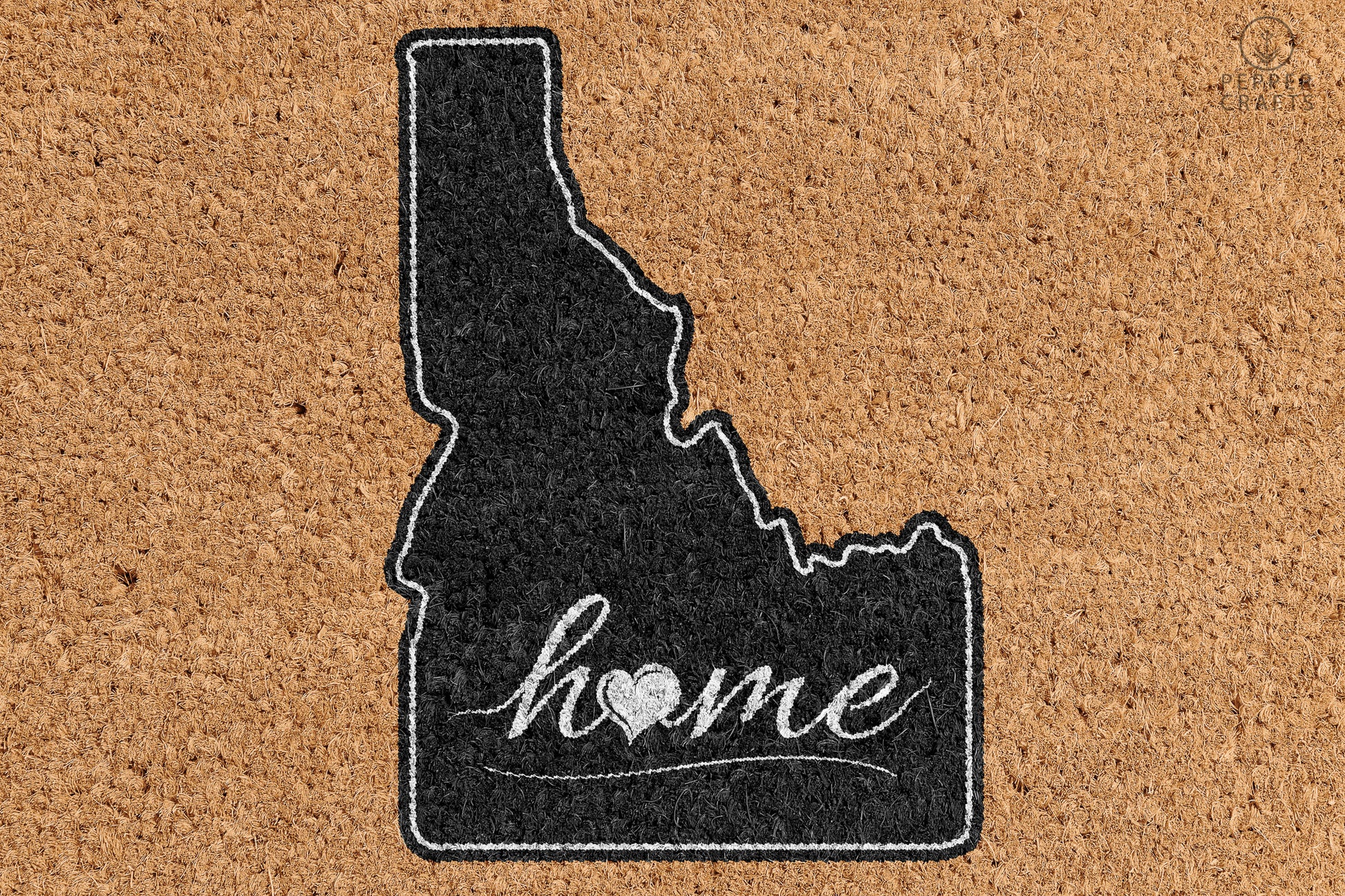 Pepper Crafts Idaho Coir Doormat – Stylish & Durable Welcome Mat for State Pride (30" x 18") - peppercrafts