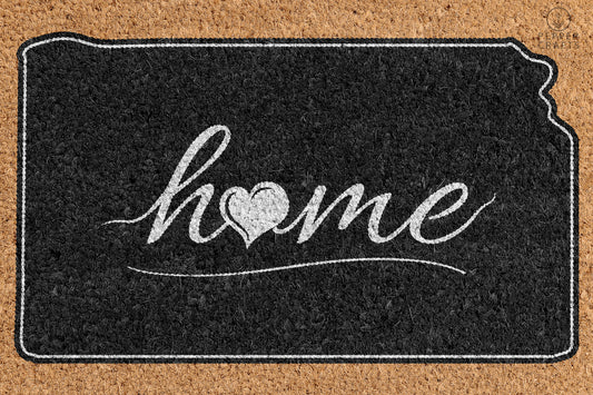 Pepper Crafts Kansas Coir Doormat – Stylish & Durable Welcome Mat for State Pride (30" x 18") - peppercrafts