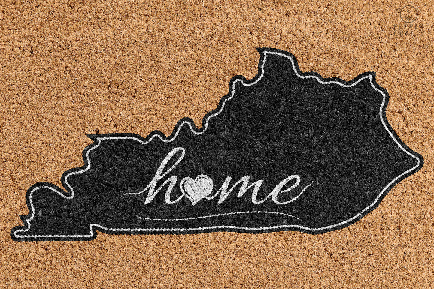 Pepper Crafts Kentucky Coir Doormat – Stylish & Durable Welcome Mat for State Pride (30" x 18") - peppercrafts