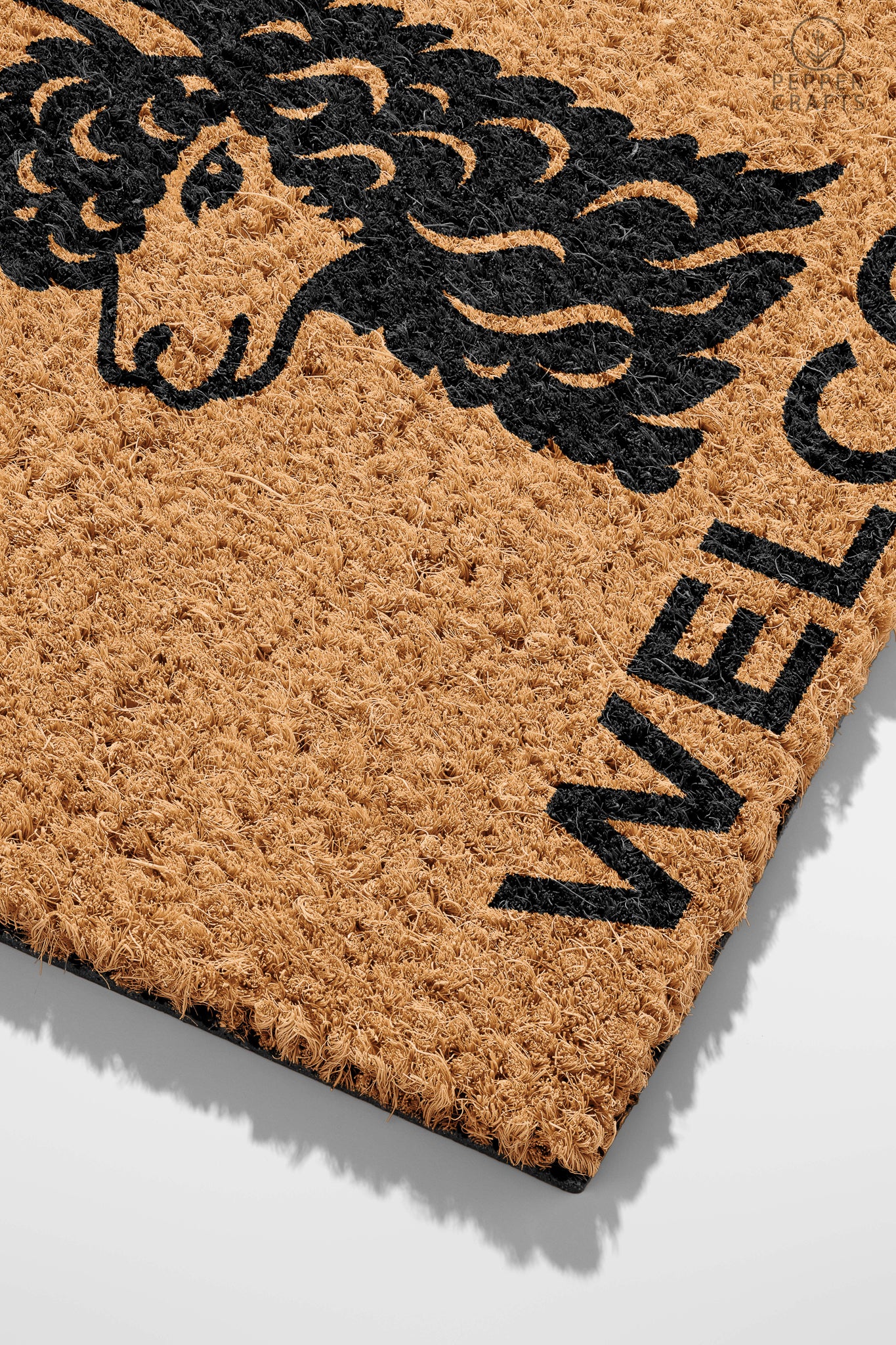 Pepper Crafts Llama Coir Doormat – Stylish & Durable Welcome Mat for Animal Lovers (30" x 18") - peppercrafts