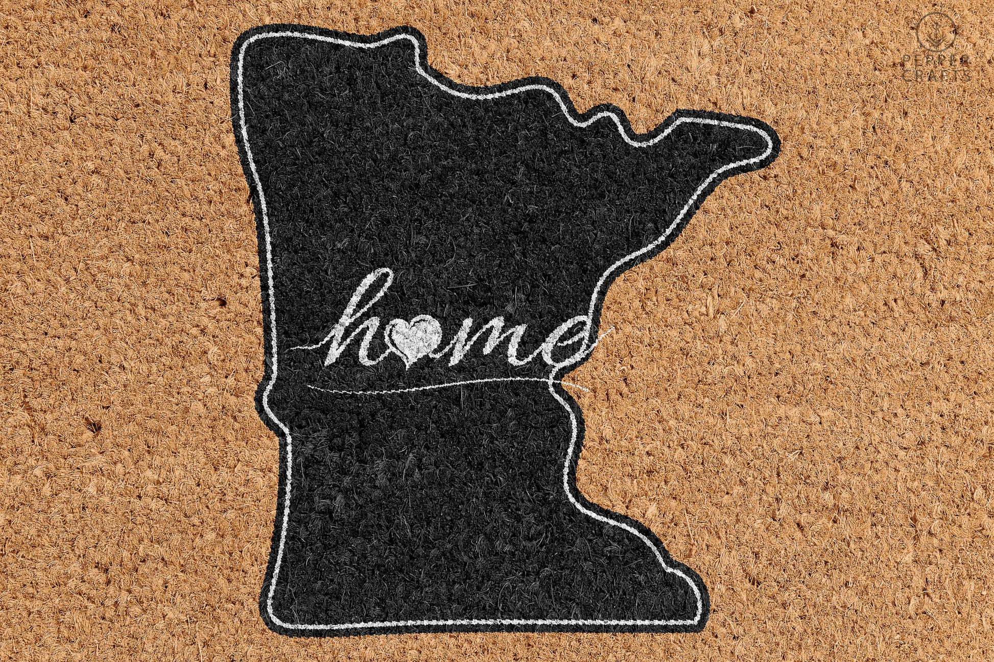 Pepper Crafts Minnesota Coir Doormat – Stylish & Durable Welcome Mat for State Pride (30" x 18") - peppercrafts