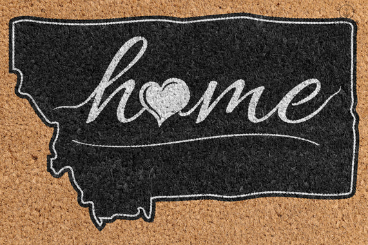 Pepper Crafts Montana Coir Doormat – Stylish & Durable Welcome Mat for State Pride (30" x 18") - peppercrafts