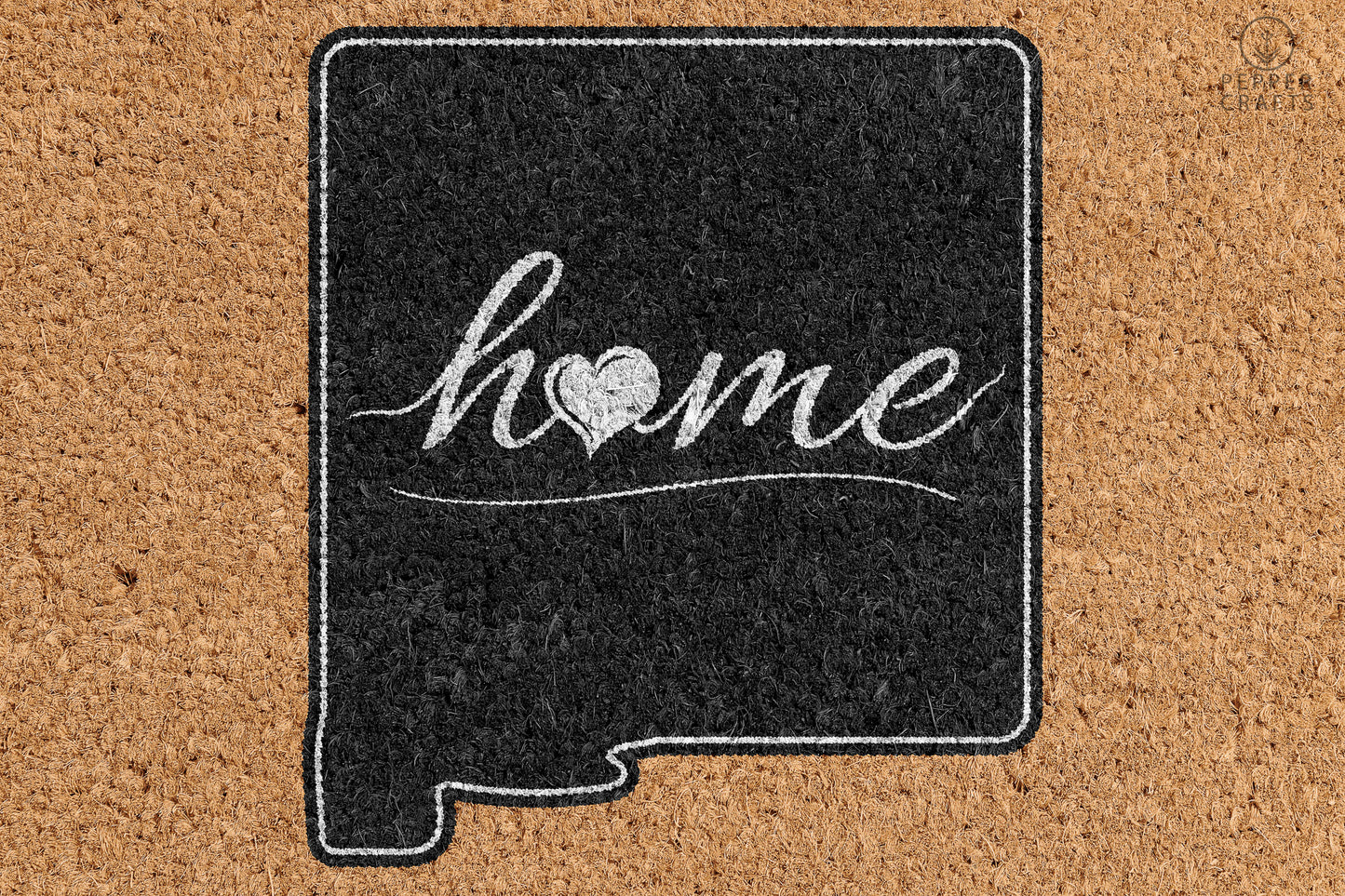 Pepper Crafts New Mexico Coir Doormat – Stylish & Durable Welcome Mat for State Pride (30" x 18") - peppercrafts