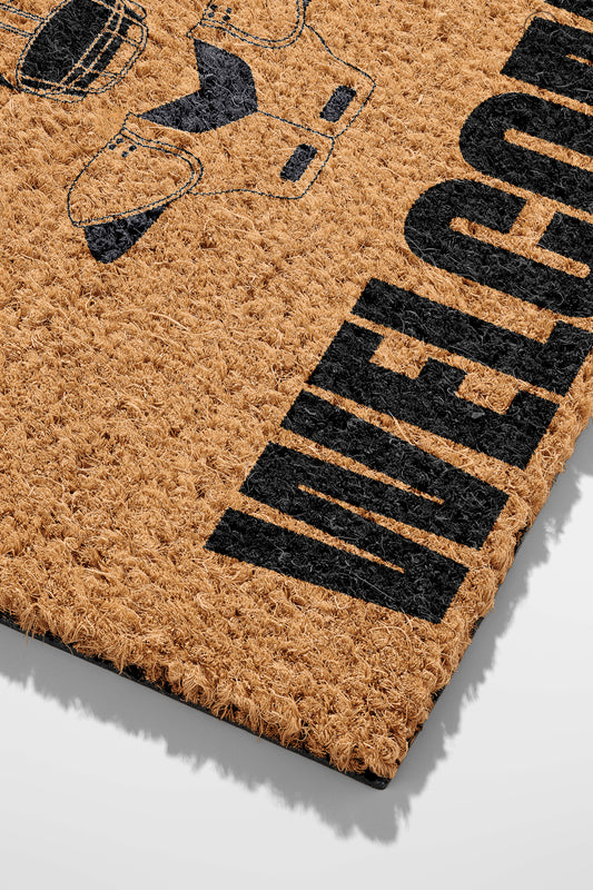 Pepper Crafts NFL Football Coir Doormat – Stylish & Durable Welcome Mat for Sports Fans (30" x 18") - peppercrafts