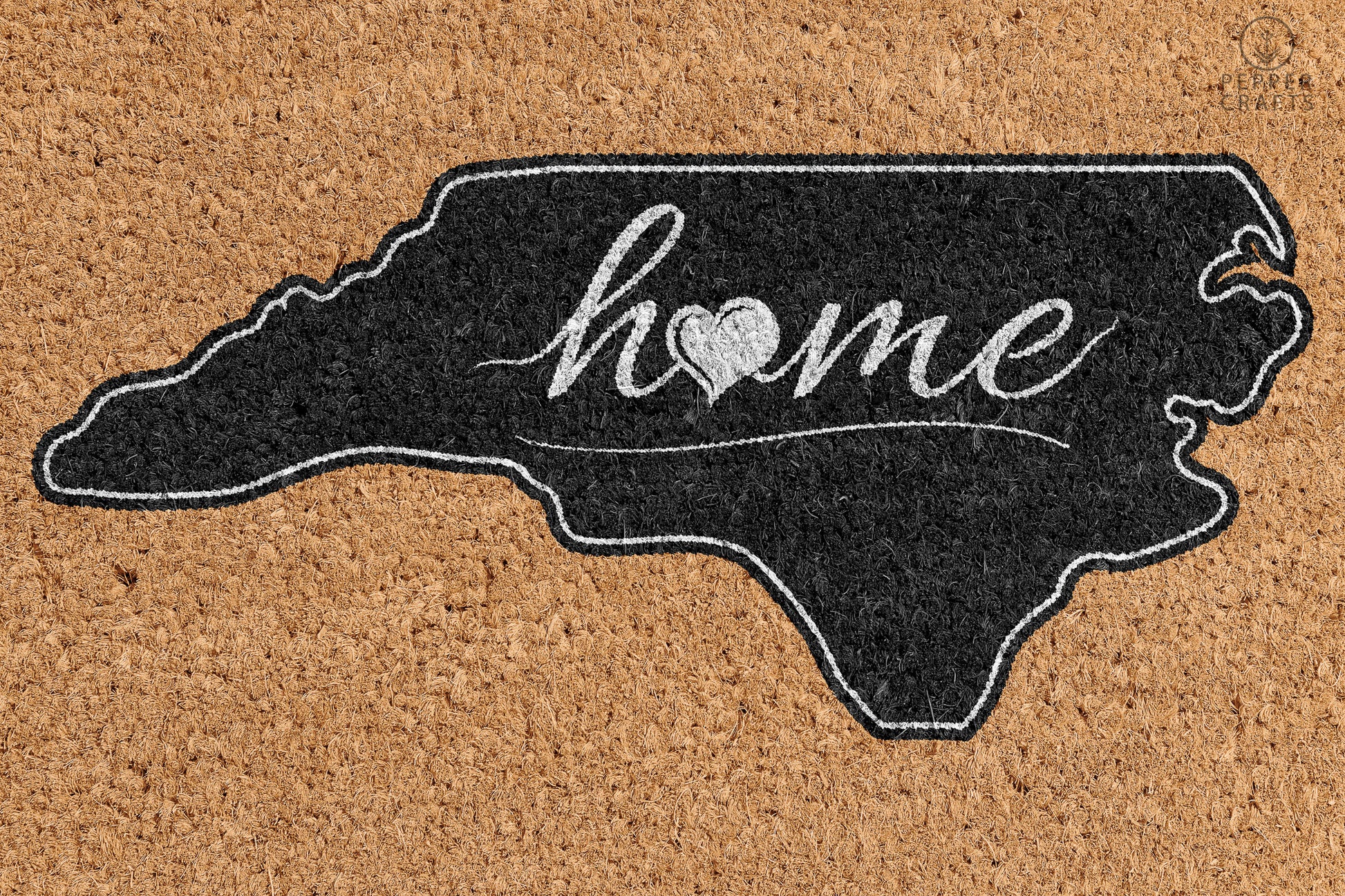 Pepper Crafts North Carolina Coir Doormat – Stylish & Durable Welcome Mat for State Pride (30" x 18") - peppercrafts
