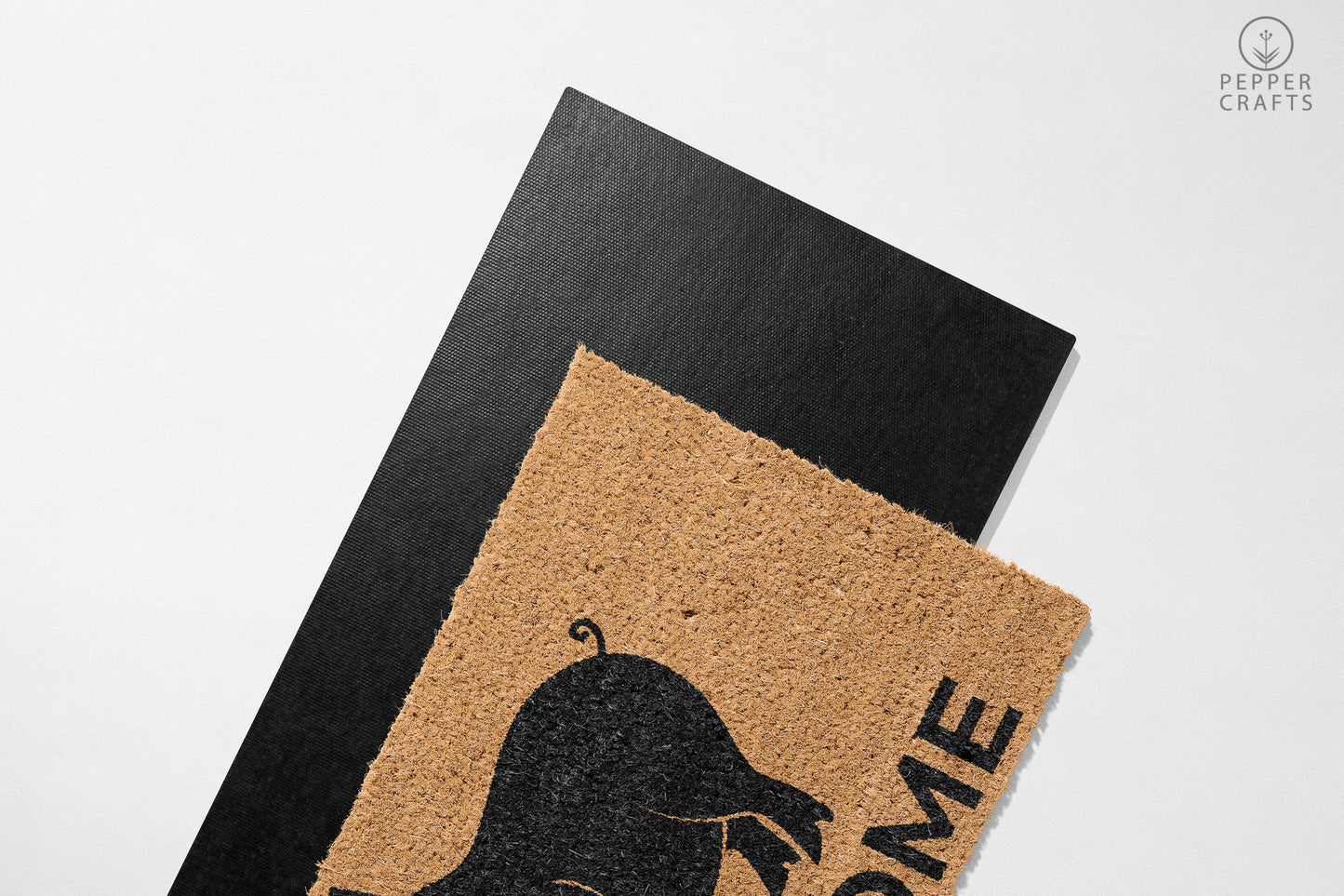 Pepper Crafts Pig Coir Doormat – Stylish & Durable Welcome Mat for Animal Lovers (30" x 18") - peppercrafts