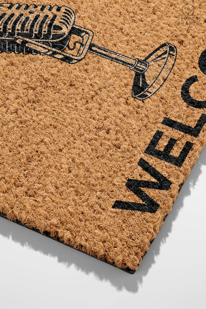 Pepper Crafts Radio Jockey Coir Doormat – Stylish & Durable Welcome Mat for Professionals (30" x 18") - peppercrafts