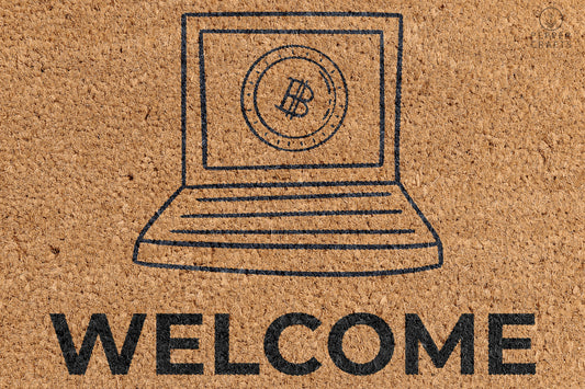 Pepper Crafts Trader Coir Doormat – Stylish & Durable Welcome Mat for Professionals (30" x 18") - peppercrafts