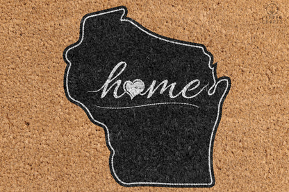 Pepper Crafts Wisconsin Coir Doormat – Stylish & Durable Welcome Mat for State Pride (30" x 18") - peppercrafts