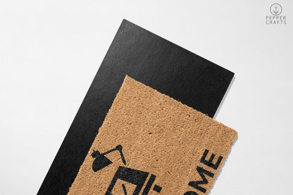 Pepper Crafts Writer Coir Doormat – Stylish & Durable Welcome Mat for Professionals (30" x 18") - peppercrafts