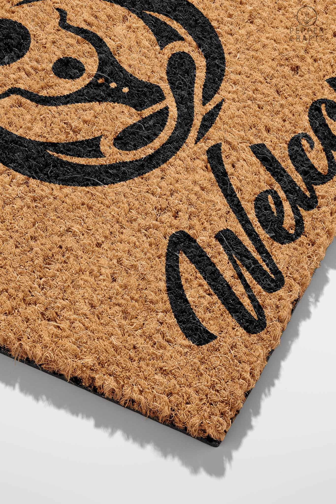 Pepper Crafts Yoga Instructor Coir Doormat – Stylish & Durable Welcome Mat for Professionals (30" x 18") - peppercrafts