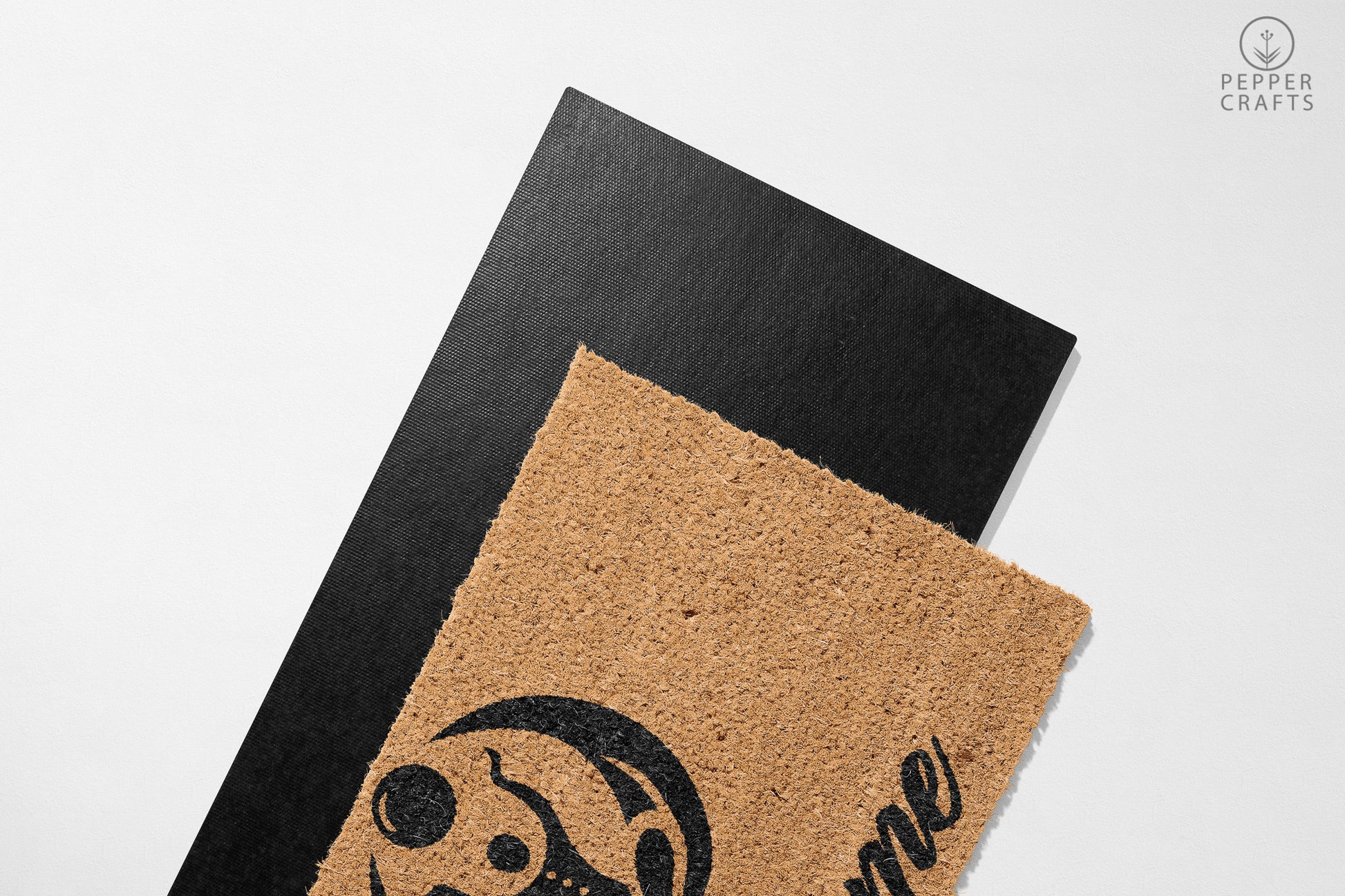 Pepper Crafts Yoga Instructor Coir Doormat – Stylish & Durable Welcome Mat for Professionals (30" x 18") - peppercrafts