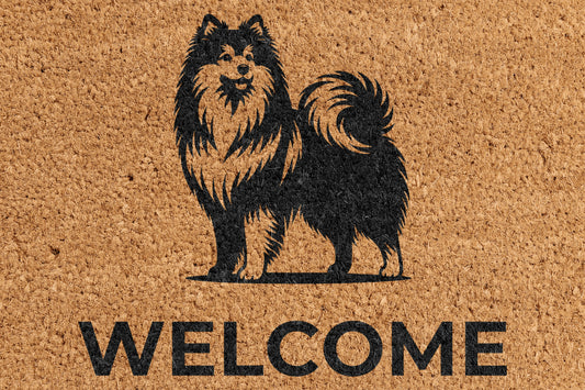 Pepper Crafts Alaskan Malamute Coir Doormat – Stylish & Durable Welcome Mat for Dog Lovers (30" x 18") - peppercrafts