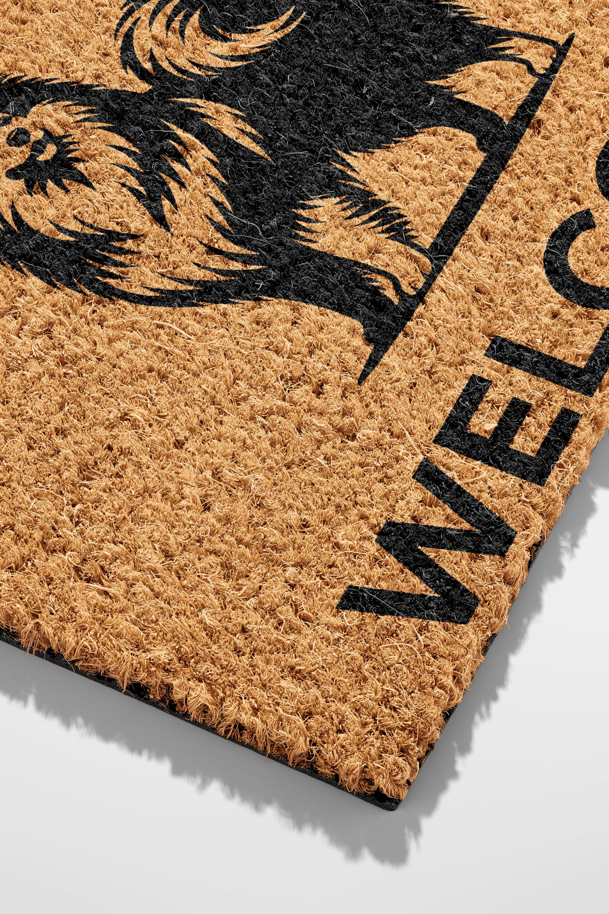 Pepper Crafts Alaskan Malamute Coir Doormat – Stylish & Durable Welcome Mat for Dog Lovers (30" x 18") - peppercrafts