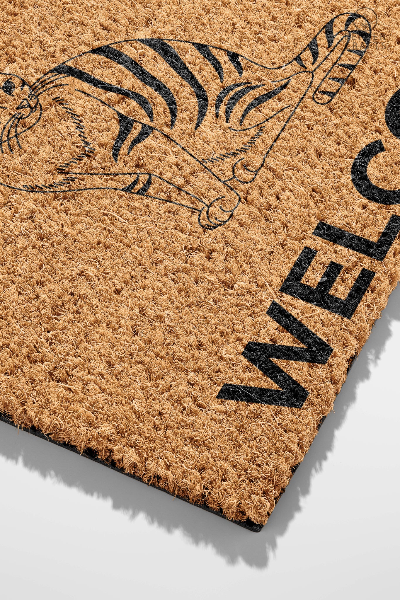 Pepper Crafts Asian Cat Coir Doormat – Stylish & Durable Welcome Mat for Cat Lovers (30" x 18") - peppercrafts