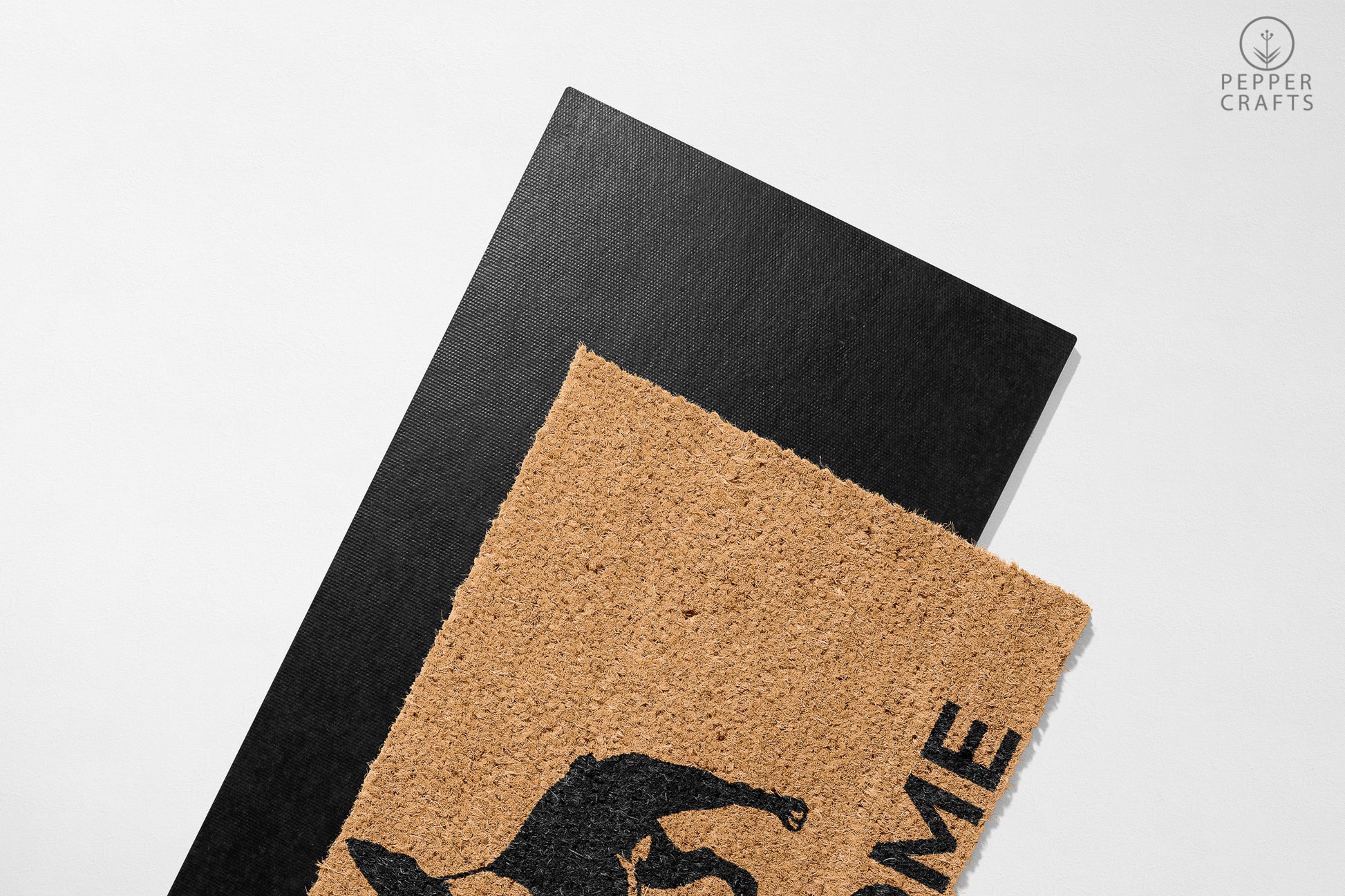 Pepper Crafts Boston Terrier Coir Doormat – Stylish & Durable Welcome Mat for Dog Lovers (30" x 18") - peppercrafts