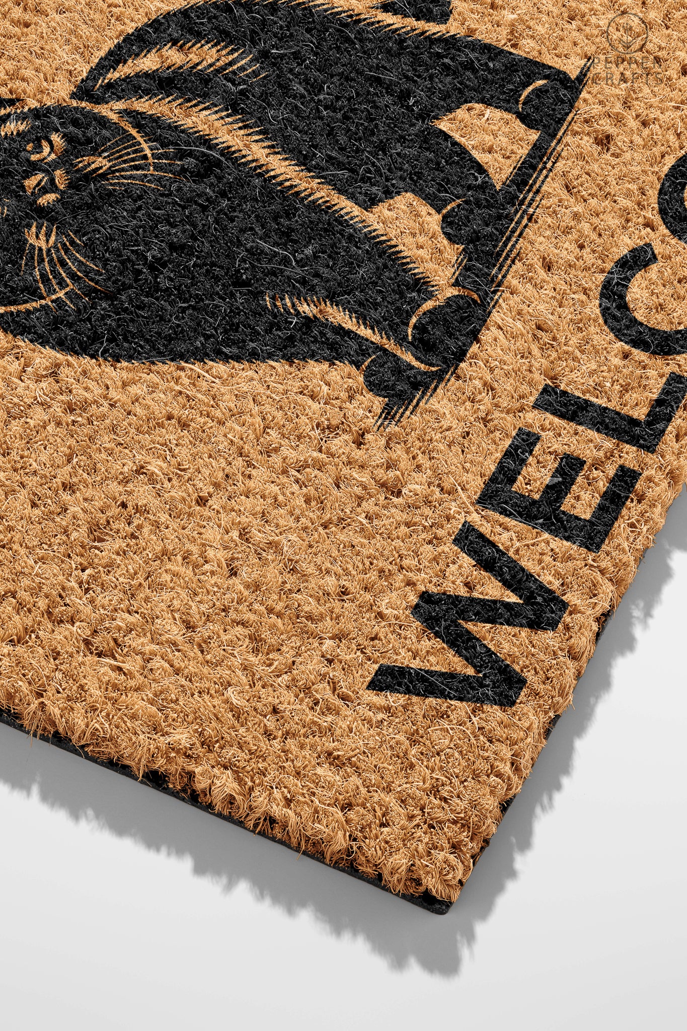 Pepper Crafts British Shorthair Coir Doormat – Stylish & Durable Welcome Mat for Cat Lovers (30" x 18") - peppercrafts