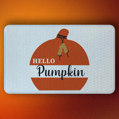 🎃 Hello Pumpkin – Cozy Autumn Cushion Comfort Doormat 🍂 - peppercrafts