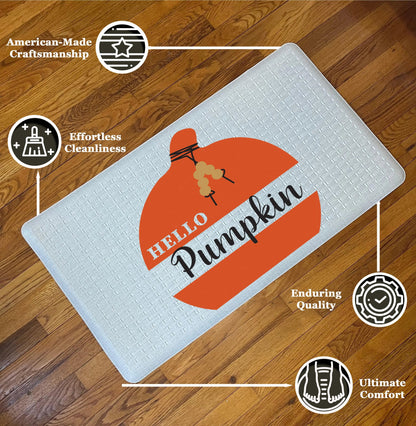 🎃 Hello Pumpkin – Cozy Autumn Cushion Comfort Doormat 🍂 - peppercrafts