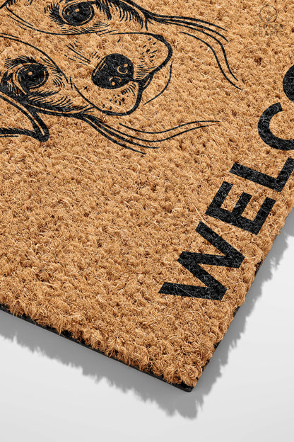 Pepper Crafts Jack Russel Coir Doormat – Stylish & Durable Welcome Mat for Dog Lovers (30" x 18") - peppercrafts