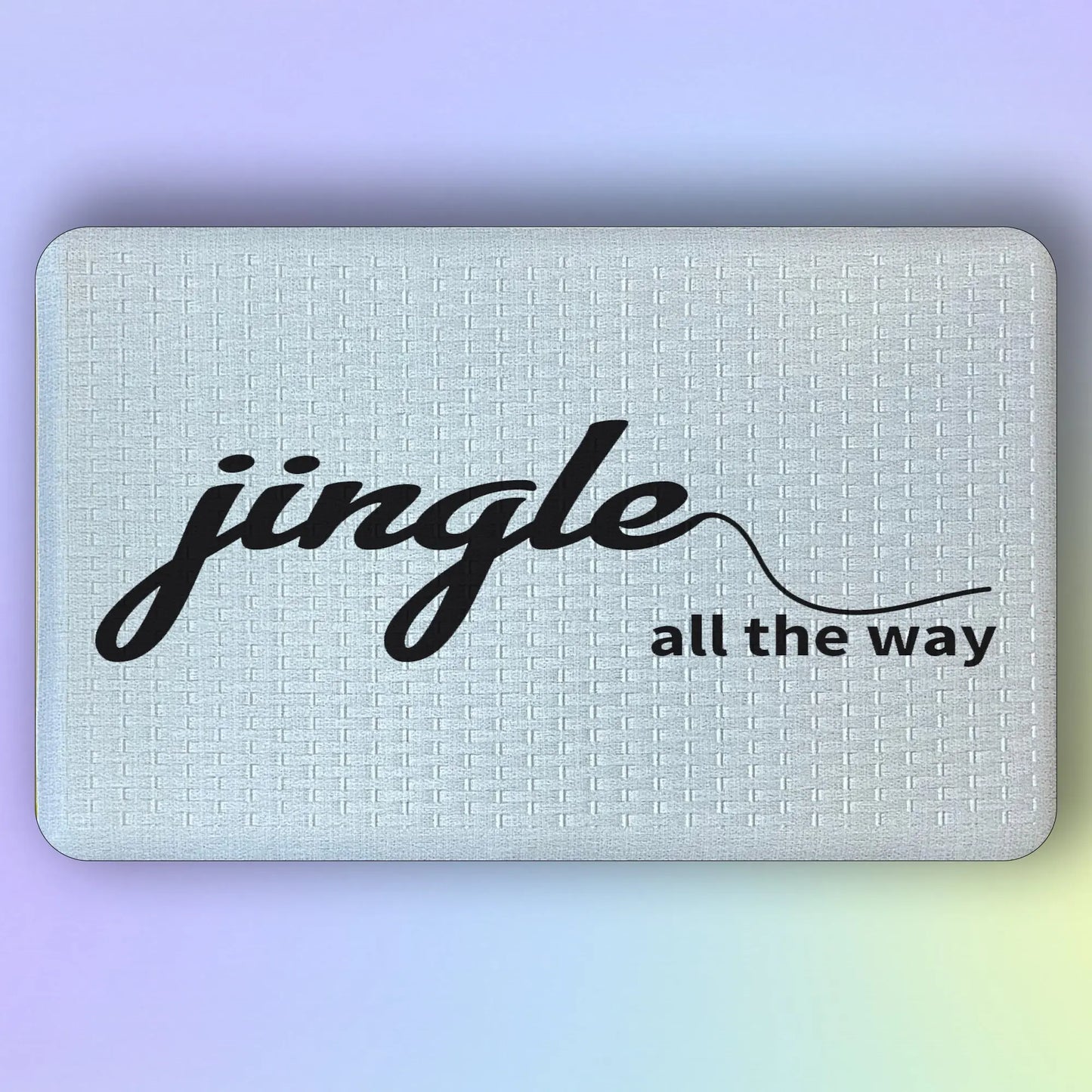 🔔 Jingle All The Way – Minimalist Holiday Cushion Comfort Doormat 🎶 - peppercrafts