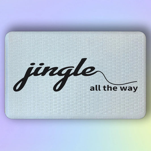 🔔 Jingle All The Way – Minimalist Holiday Cushion Comfort Doormat 🎶 - peppercrafts