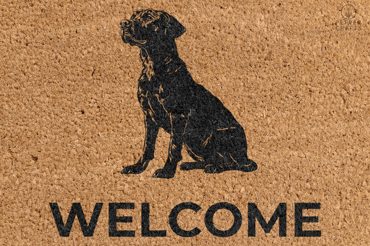 Pepper Crafts Labrador Coir Doormat – Stylish & Durable Welcome Mat for Dog Lovers (30" x 18") - peppercrafts