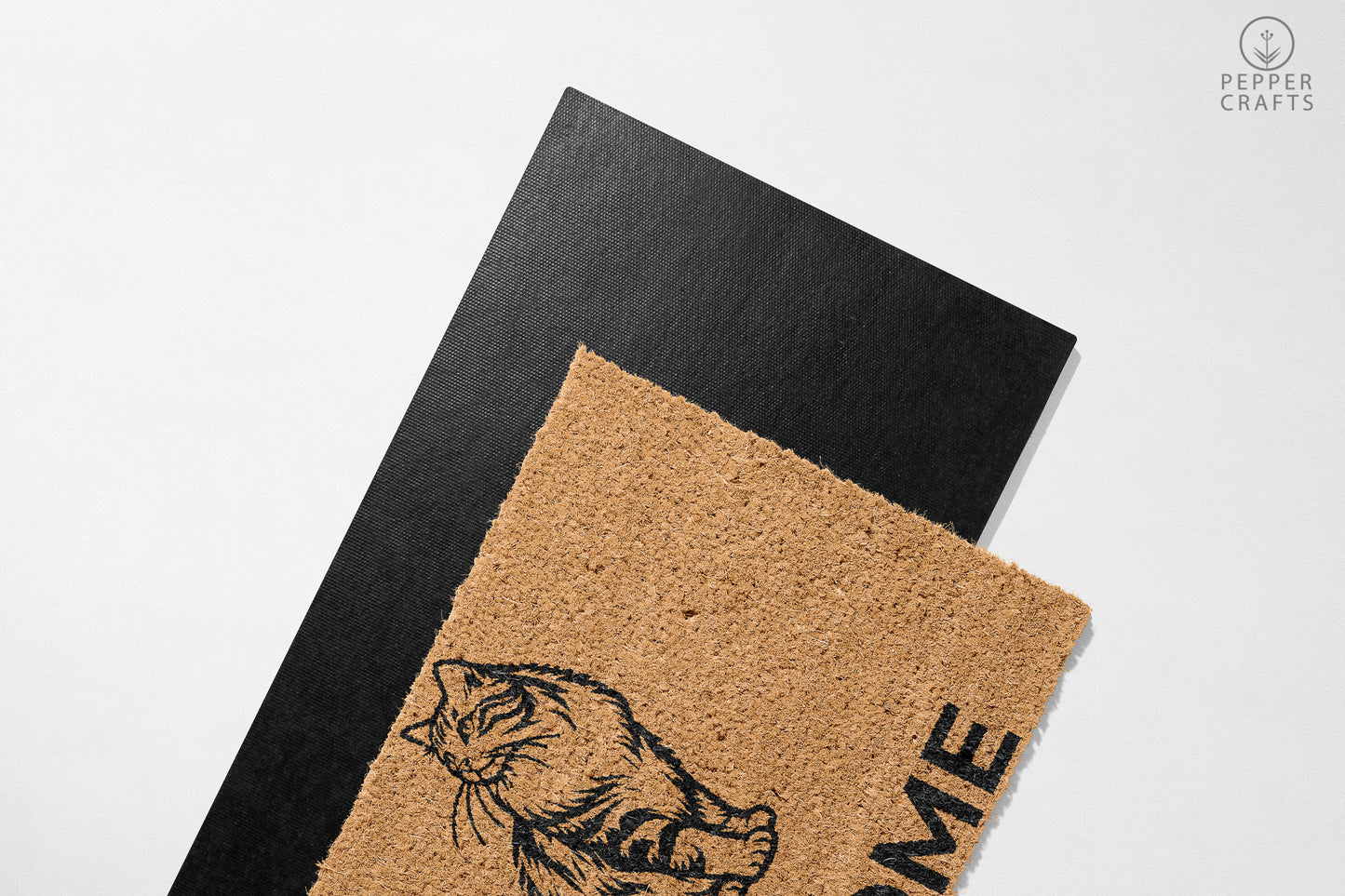 Pepper Crafts Maine Coon Coir Doormat – Stylish & Durable Welcome Mat for Cat Lovers (30" x 18") - peppercrafts