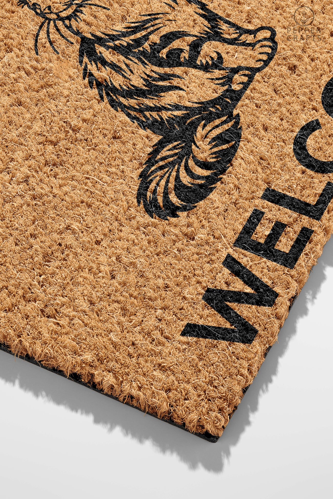 Pepper Crafts Maine Coon Coir Doormat – Stylish & Durable Welcome Mat for Cat Lovers (30" x 18") - peppercrafts