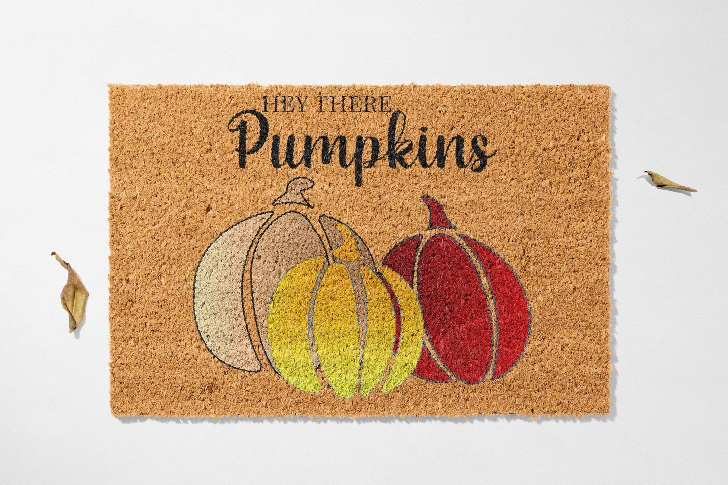 🎃 Hey There Pumpkins – Cute & Colorful Fall Mat - peppercrafts