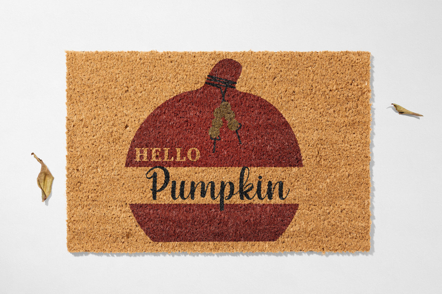 🧡 Hello Pumpkin – Autumn Harvest Coir Mat - peppercrafts