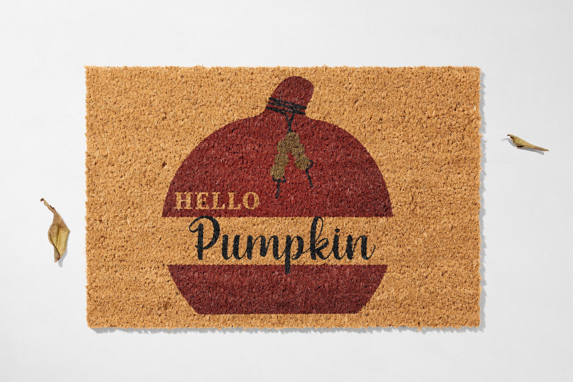 🧡 Hello Pumpkin – Autumn Harvest Coir Mat - peppercrafts
